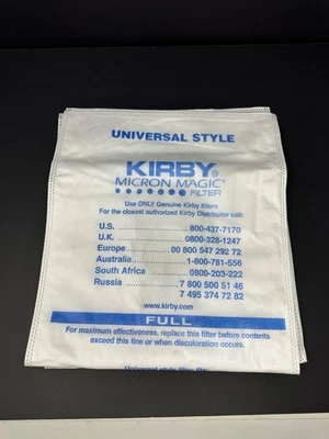 4 KIRBY VACUUM BAGS Sentria UNIVERSAL F Style MICRON MAGIC Hepa Filter L0 - Image 1 of 4