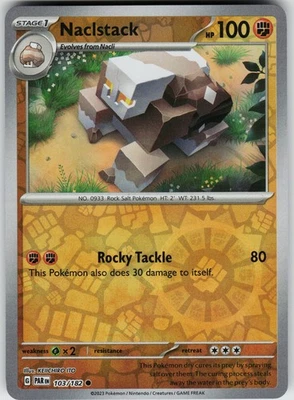 Naclstack 103/182 Reverse Holo Near Mint SV04: Paradox Rift Pokemon card - Image 1 of 2