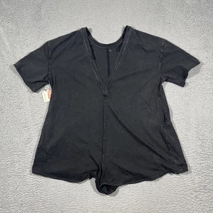 Neu mit Etikett Free People Gr. S schwarz Bewegung Hot Shot T-Shirt Strampler/Pullover $ 60 - Bild 1 von 12