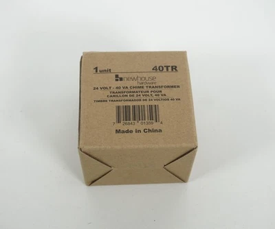 Transformador de timbre de puerta Newhouse 40TR 24 voltios 40 Va con cable Foto 1 de 4