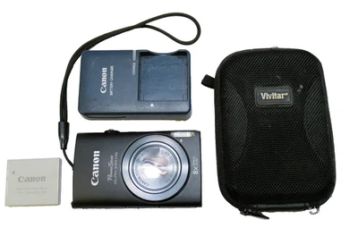 Cámara digital Canon PowerShot ELPH 310 HS - negra con batería/cargador/estuche Foto 1 de 4