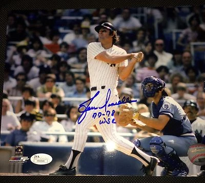 Lou Piniella New York Yankees Autographed 8x10 inscribed "77-78 WSC" w/ JSA COA - Image 1 of 2