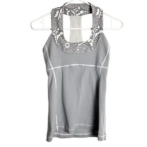 Lululemon - Gray Tank with Built-in Bra - Sz. M - Picture 1 of 10