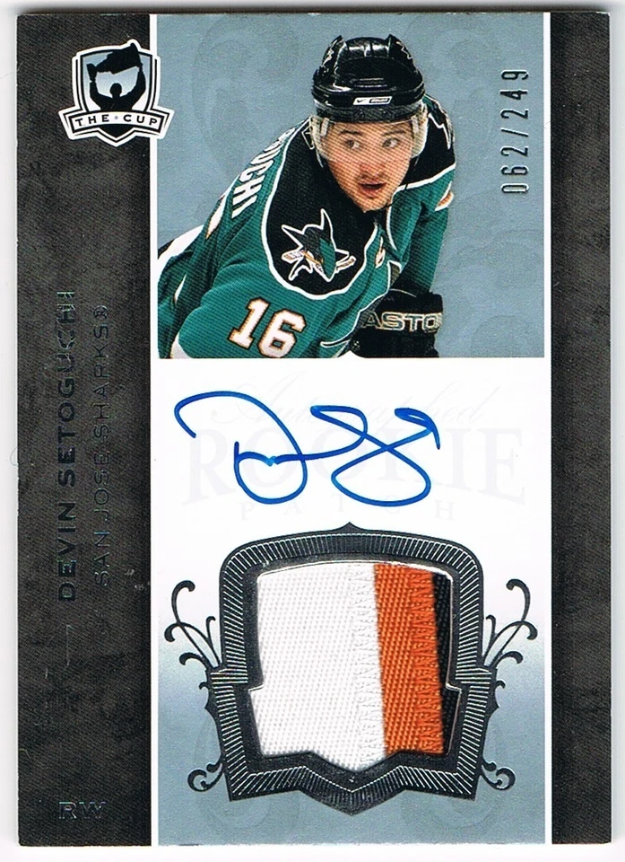 2007-08 The Cup Rookie Patch Autograph RPA #138 Devin Setoguchi 062/249 !! - Image 1 of 1