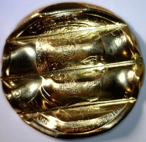 2012d ERROR WAFFLED Chester Arthur President Dollar $1 Coin STRK DETAILS Waffle - Picture 1 of 4