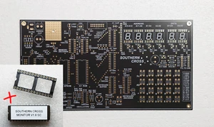 Southern Cross Z80 SBC Computer Rev 3.3 PCB Black/Gold ENIG EPROM INCLUDED USA - Picture 1 of 6