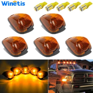 5 luces LED ámbar de techo marcador de cabina para Ford 2000-2016 F150 F250 F350 F450 F550 - Imagen 1 de 11