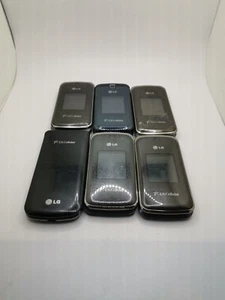 Lot of SIX UNTESTED LG Wine 2 - LG Wine 3 - 3G - Flip Phone [FOR PARTS] - Picture 1 of 2