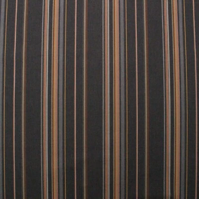 SUNBRELLA 58002 STANTON GREYSTONE STRIPE OUTDOOR FURNITURE FABRIC BY YARD 54"W - Image 1 of 4
