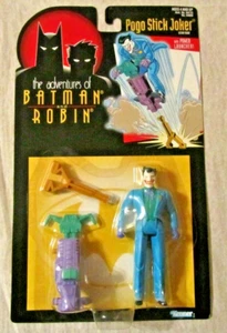 1995 Kenner The Adventures of Batman & Robin POGO STICK JOKER 5in Figure ~ NIP - Picture 1 of 3