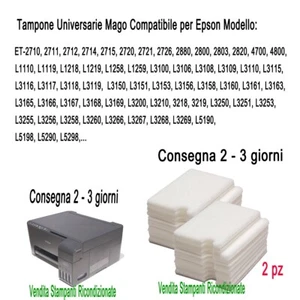 Tintenabfall Watte Puffer für Epson EcoTank ET-2714 ET2800 ET4700 L3110.. - Bild 1 von 8