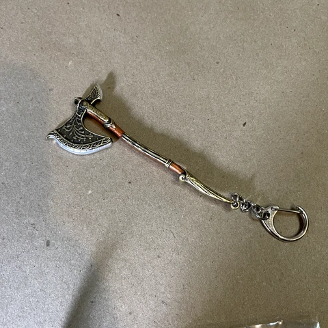 God of War Ragnarok Key Chain Metal Leviathan Axe Keychain NEW Toys Cover