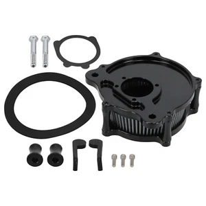 Kit de filtro de aire de alto rendimiento para Harley Touring 2000-2007 Dyna Softail negro - Imagen 1 de 12