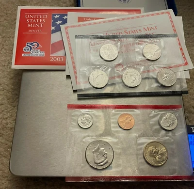 2003 US Mint Uncirculated Set Philadelphia & Denver W/ OGP - Image 1 of 2