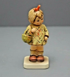 VTG Hummel Figurine Collector Club "I Brought You a Gift " Girl Basket Signed - Picture 1 of 5