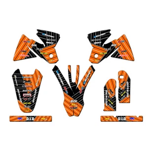 1998-2002 MXC RACE SERIES Orange Senge Graphics Kit Compatible with KTM - Imagen 1 de 10