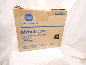 Konica Minolta A0X5134 Black Genuine Toner Cartridge - TNP50K - Picture 1 of 3