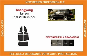pellicola oscurante vetri ssangyong kyron dal 2006 kit posteriore - Imagen 1 de 1