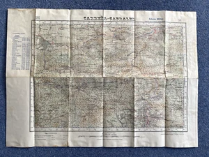 1943 Spanien Asturien in der Nähe der Picos Berge Karte - Bild 1 von 3