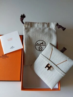 Neu! Hermès Hermes Anhänger Pop H NOIR/Rosevergoldung (GROß) - Bild 1 von 4