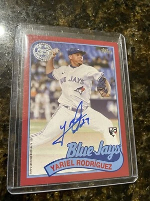 2024 Topps Updt Yariel Rodriguez 35th Anv Rookie Auto Red /25 Toronto Blue Jays - Image 1 of 2