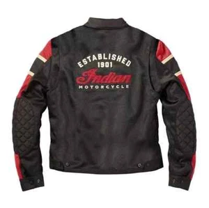 Indian Motorcycle Men's Mesh Lightweight 2 Riding Jacket with Removable Liner - Picture 1 of 3