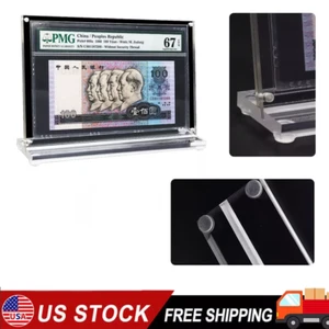 Acryl Display Ständer Etui passt PMG abgestuft Banknote Geld Halter Papiergeld - Bild 1 von 12