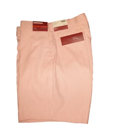 PANTALONES CORTOS DE GOLF LOUIS RAPHAEL TALLA 40 NUEVOS CON ETIQUETAS ROSA Y BLANCO A RAYAS Foto 1 de 4