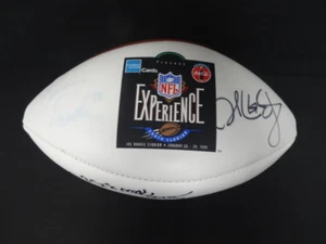 (12) 1995 NFL Experience Multi-Signed NFL White Panel Football Auto BBCE - Picture 1 of 1