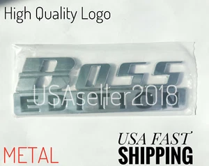 The BOSS EDITION Chrome Fit All Cars Boat SUV logo Bumper Decal CUSTOM EMBLEMS - Bild 1 von 8