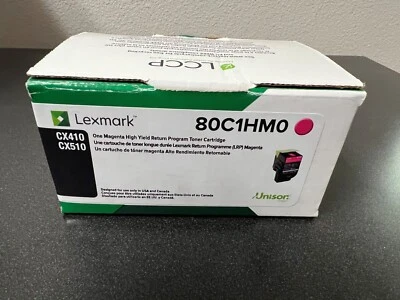 Cartucho de tóner magenta Lexmark 80C1HM0 High Yield Return Program Foto 1 de 3