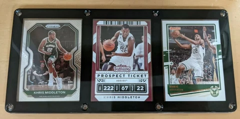 KHRIS MIDDLETON 3 CARD PLAQUE TEXAS A&M AGGIES MILWAUKEE BUCKS Cover