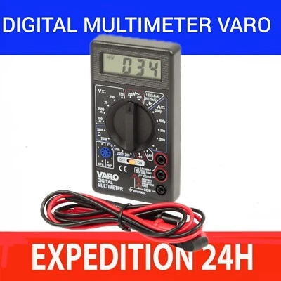 Multimètre numérique voltmètre ampèremètre ohmmètre  testeur électrique digital. - Photo 1/2