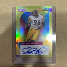 2023 Leaf Vivid Jerome Bettis Autograph Auto 2/10 Steelers