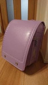 Japanese Randoseru Kazama School Bag Petit Cinderella Light Lavender USED - Picture 1 of 5