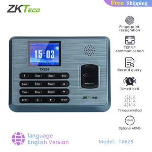 ZKTeco TX628 TCP/IP Fingerprint Time Attendance 125K Card Fingerprint Time Clock - Picture 1 of 8