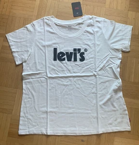 TOP T-Shirt LEVIS Gr. XL weiß mit Druck Original NEU mit Etikett - Bild 1 von 3