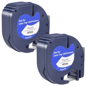 Lot de 2 Bandes D'éTiquettes en Plastique pour 91201 sur Blanc (12 M4136 - Afbeelding 1 van 6