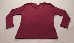 Cuffys Of Cape Cod Thermo Sweatshirt Damen XL Feminin Minimalistisch Burgund - Bild 1 von 9