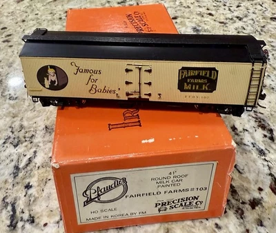 Pfaudler Precision Scale Company HO Scale Fairfield Farms Milk Car #103 LNIB - Image 1 of 4