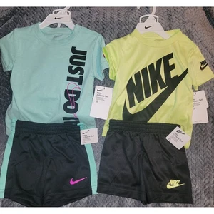 Nike 2-Piece Set Toddler boys Size 2T T-Shirt & Shorts Outfit Activewear 2 sets! - Picture 1 of 5