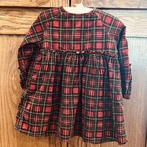 Vestido Chelsea y Violeta Bebé Niña Rojo Pana a Cuadros 18 Meses - Imagen 1 de 6