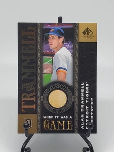 Alan Trammell 2007 SP Legendary Cuts When it Was a Game Memorabilia #WGAT - Picture 1 of 2