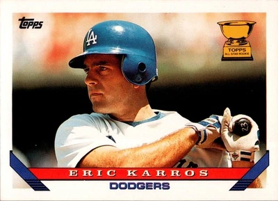 Topps Eric Karros #11 1993 Los Angeles Dodgers Foto 1 de 2