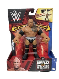 WWE Mattel 2021 Bend 'n' Bash The Rock nuevo en embalaje - Imagen 1 de 6
