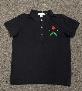 Burberry Children Rock Star Polo Pique Shirt Navy - Picture 1 of 5
