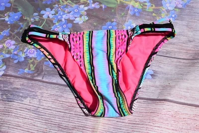 HOBIE STRIPED STRAPPY BIKINI BOTTOMS MIX & MATCH  SIZE UK 6 EU 32       C17 - Image 1 of 3