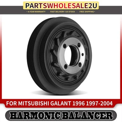 Engine Harmonic Balancer for Mitsubishi Galant 1996-2004 L4 2.4L V6 3.0L 3.8L - Image 1 of 4