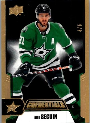 2019-20 Upper Deck Credentials - Tyler Seguin Black /5 #9 - Image 1 of 2