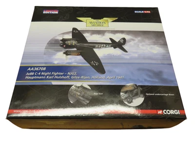Corgi AA36708 JU88 C-4 Night Fighter NJG2  Hauptmann Karl Hulshoff 1941 NRFB - Image 1 of 3